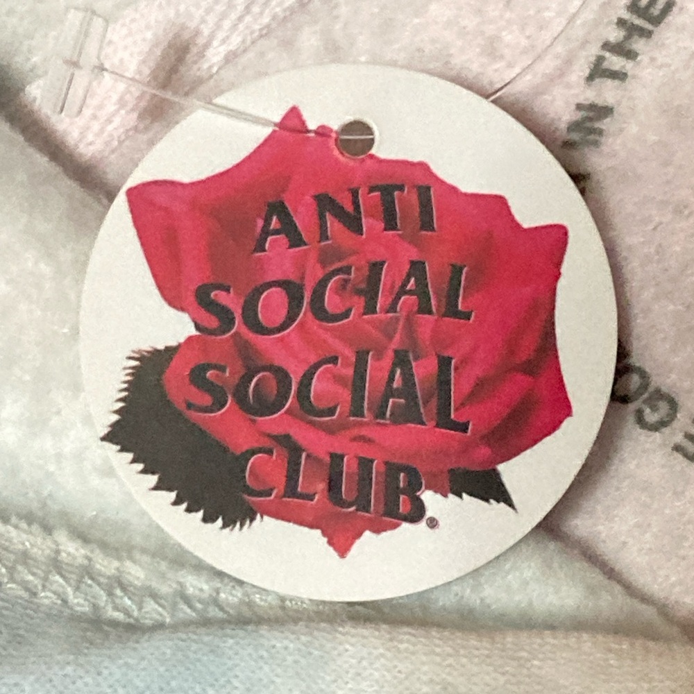 NwT Anti social social Club ABG Crop Top Hoodie Women’s size M in Cotton Candy - Picture 4 of 5